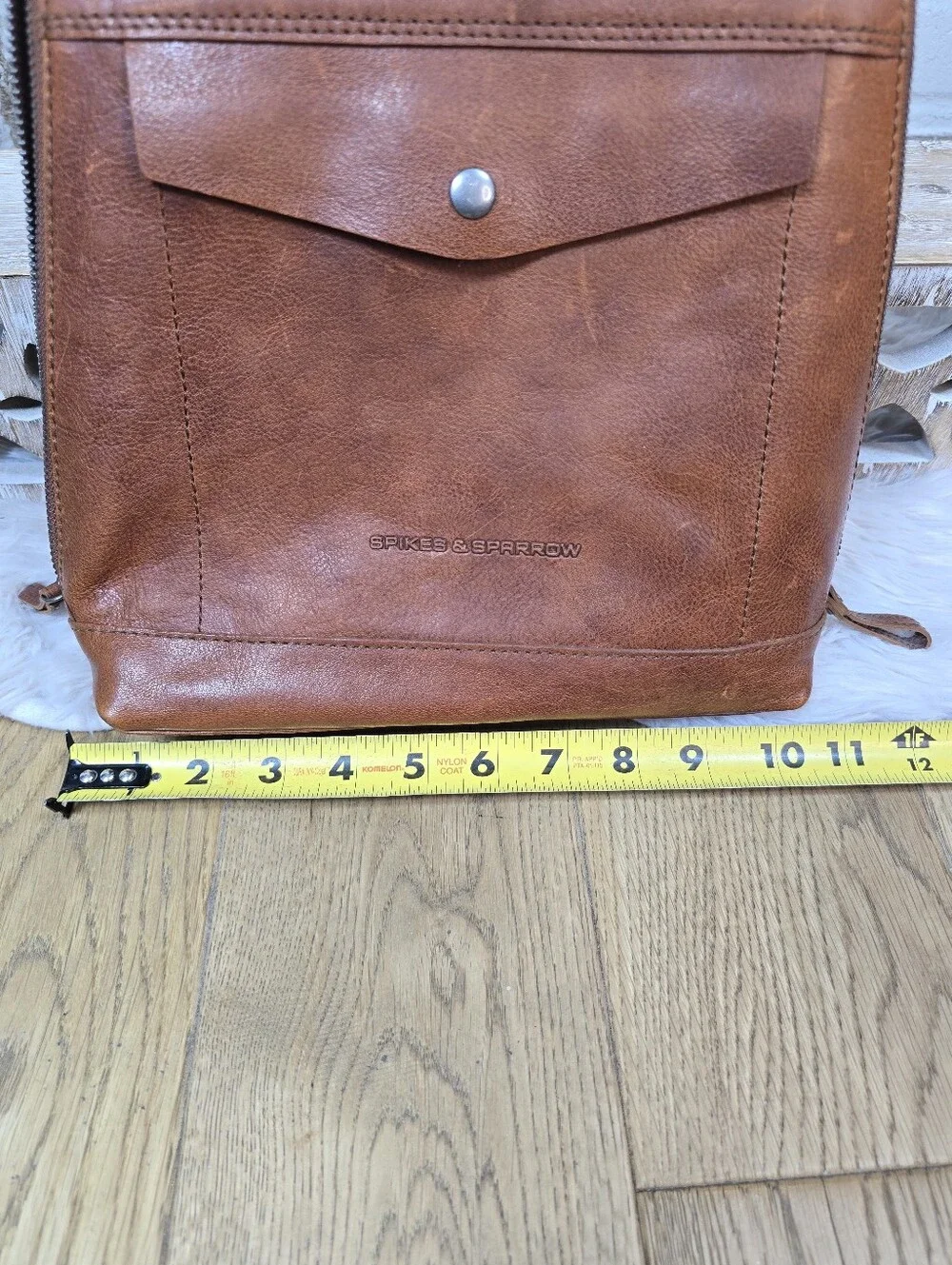 Spikes and Sparrow Brown Leather Backpack